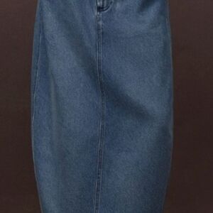Pilcro Blue Denim Midi Pencil Skirt